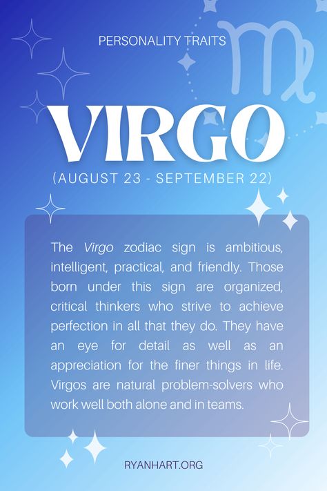 As the sixth sign of the zodiac (August 23 – September 22), Virgo is known for their practicality and natural intelligence. September Personality Traits, August Virgo Vs September Virgo, Virgo And Virgo Compatibility, Leo Moon Tattoo, September 22 Zodiac Sign, Virgo Sun Leo Moon, Virgo And Virgo, Virgo And Sagittarius Compatibility, Zodiac Sign For September