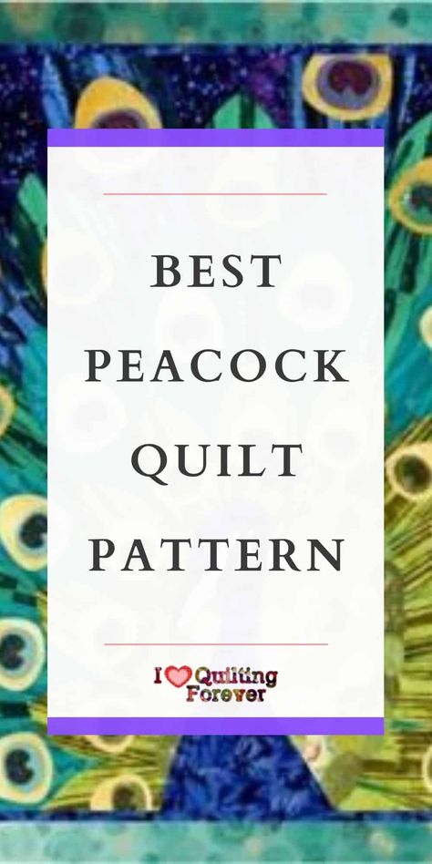 Peacock Quilt Pattern Free, Peacock Quilt Pattern, Peacock Quilt, Butterfly Quilt Pattern, Free Paper Piecing Patterns, Bird Quilt Blocks, Rag Quilt Patterns, Panel Quilt Patterns, Feather Quilt