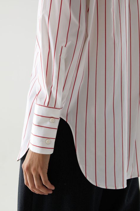 Tencel Shirt, Oversized Striped Shirt, Silk Blouses, Shirts And Blouses, Denim Shirts, The Boyfriend, Oversized Tunic, Denim Blouse, Denim Accessories