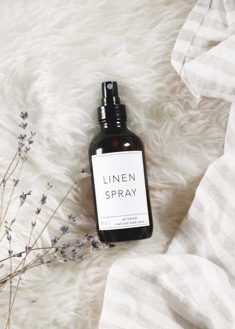 Freshen up your bedding, towels, and even your furniture with this easy to make linen spray! Includes free printable label! #diy #linenspray #essentialoils Spray Photography, Homemade Linen Spray, Citrus Fresh Essential Oil, Diy Linen Spray, 2024 Photoshoot, Spruce Essential Oil, Cypress Essential Oil, Clary Sage Essential Oil, Product Marketing