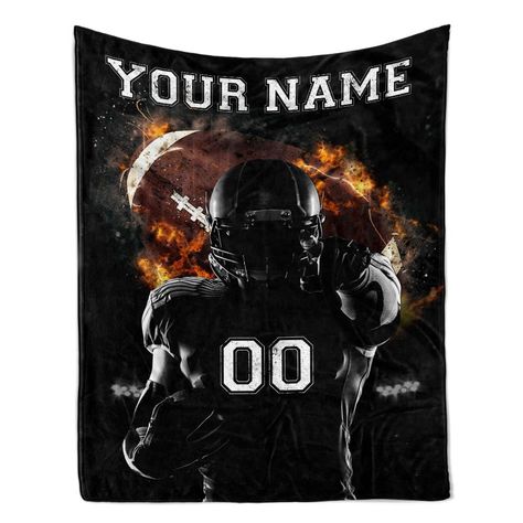 PRICES MAY VARY. SATISFACTION GUARANTEE: If You Are Not Satisfied With Your Order, Don't Hesitate To Contact Us, We Offer A MONEY BACK Or REPLACEMENT. CUSTOM NAME: TEEMAN Personalized Football Blanket With Name, You Can Custom Text Or Name Or Number What You Want To Write, It Will Become A Unique Football Blanket Just For You. SIZE: Available 30x40inch / 50x60 inch / 60x80inch. Perfect Size Suitable For All Ages And Convenient To Carry, Just Roll It Up, You Can Take This Lightweight Throw To Any Senior Year Football Gifts, Senior Football Gift Ideas, Football Homecoming Gifts For Boys, Gift Ideas For Football Players, End Of Season Football Player Gifts, Senior Night Baskets Football, Senior Night Gift Ideas Football, Football Senior Night Gifts, Football Gifts For Players