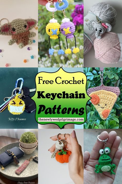 Free Crochet Keychain, Crochet Keychain Patterns, Crochet Craft Fair, Keychain Patterns, Crochet Keychain Pattern, Crochet Animals Free Patterns, Beginner Crochet Projects, Crochet Amigurumi Free Patterns, Crochet Amigurumi Free