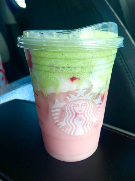 Pink Drink Matcha, Venti Pink Drink, Matcha Cold Foam, Vanilla Cold Foam, Drink Matcha, Cold Foam, Pink Drink, Pink Drinks, Matcha