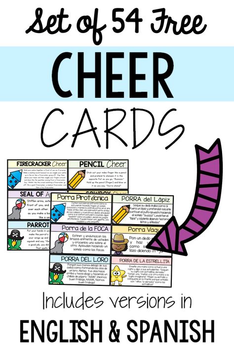 Different Claps For Classroom, Classroom Cheers And Chants, Class Chants, Restorative Practices School, Classroom Chants, Classroom Cheers, Subject Verb Agreement Activities, Cheer Cards, Instructional Activities