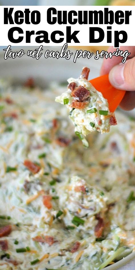 Keto Cucumber Crack Dip #ketocucumbercrackdip #cucumbercrackdip Keto Cucumber Recipes, Gathering Recipes, Keto Cucumber, Cucumber Dip Recipe, Stylish Cravings, Keto Dips, Cucumber Snacks, Dip Healthy, Cucumber Appetizers