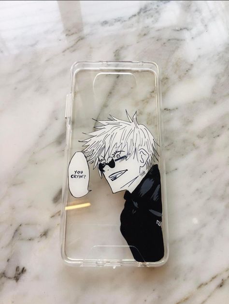 Custom Hand Painted Anime Phone Case! Message us the picture of what you would like to customize on your own phone case and I will try my best to recreate it for you * All hand painted * Paint is 100% waterproof and sealed * Hardcover Cases Anime Products To Buy, Anime Phone Cases Painting, Gojo Phone Case, Phone Case Photos, Jujutsu Kaisen Phone Case, Anime Phone Cases, Painted Phone Case, Good Anime Series, Anime Phone