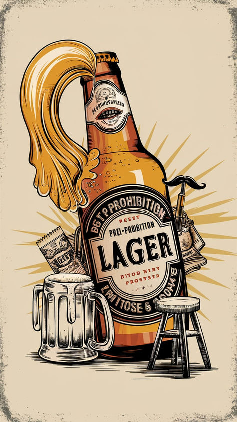 Hey beer enthusiasts! Have you ever wondered what American beers were like before Prohibition? Pre-Prohibition lagers are making a comeback, and they’re as delicious as they are historical.  Imagine sipping a beer that’s a direct link to the past—crisp, flavorful, and rich in history. Let’s dive into the best Pre-Prohibition lagers and discover what makes them so special. Craft Beer Bottle Design, Beer Aesthetic, Lilium Flower, Beer Bottle Design, Link To The Past, Beer Quotes, American Beer, Design Jersey, Beer Poster