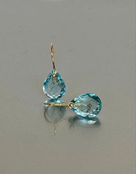 March birthstone! Where would you wear these beauties? Extra Work, Aquamarine Earrings, Aquamarine Jewelry, March Birthstone, In The Spotlight, Beautiful Ocean, Dainty Earrings, Gorgeous Jewelry, March Birth Stone