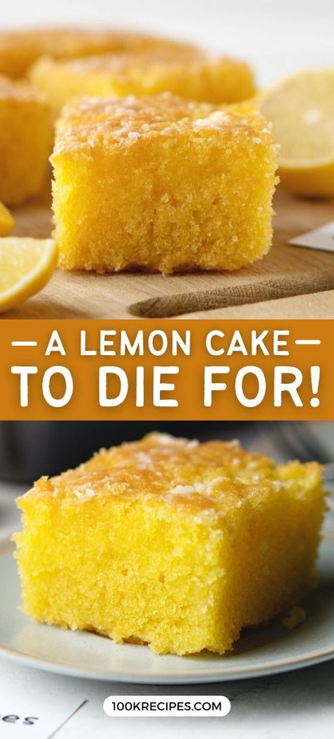 I really like the fresh lemon flavor in food. If you are a fan of lemon too, you should make this magical lemon cake with a citrus flavor and a soft moist texture. Dry Cakes, Lemon Cake Mix Recipe, Lemon Pudding Cake, Moist Lemon Cake, Boxed Cake, Lemon Cake Mixes, Lemon Cake Recipe, Lemon Dessert Recipes, Instant Pudding Mix