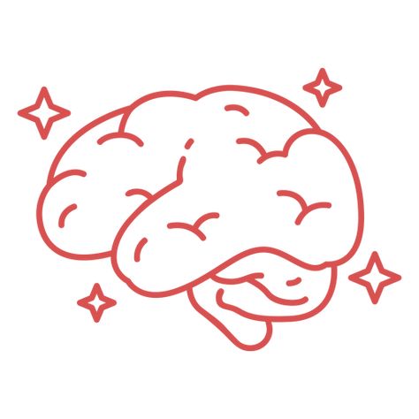 Human brain stroke organ PNG Design Cute Brain Doodle, Brain Doodle Easy, Cute Brain Drawing, Brain Drawing Aesthetic, Brain Drawing Simple, Brain Doodle, Brain Cartoon, Brain Png, Brain Graphic