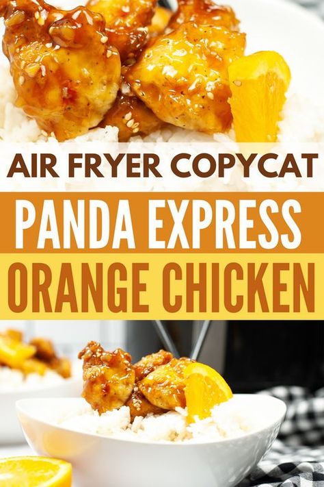 Panda Express Orange Chicken Recipe, Air Fryer Orange Chicken, Homemade Orange Chicken, Chicken Orange, Panda Express Orange Chicken, Orange Marmalade Recipe, Orange Chicken Sauce, Healthy Orange Chicken, Easy Orange Chicken