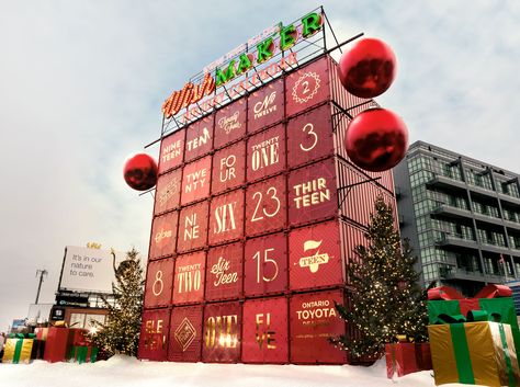 Container Mall, Giant Calendar, Primark Christmas, Mall Christmas, Out Of Home Advertising, Visual Advertising, Christmas Advertising, Coca Cola Christmas, Advent Calenders