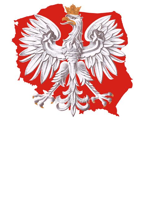 Polish Eagle Poland Outline by PolishArt Polish Eagle Tattoo, Slavic Tattoo, Polish Tattoos, Polish Eagle, Polish Traditions, Polish Folk Art, Eagle Tattoo, Polish Recipes, My Heritage