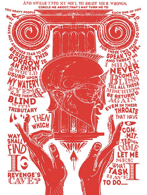 Titus Andronicus on Behance Shakespeare Posters, Titus Andronicus, Theatre Posters, Graphic Posters, Shakespeare Plays, Angel Guidance, Graphic Ideas, Theatre Poster, Visual Culture