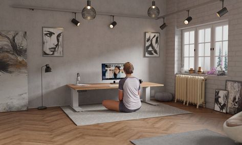 Stand Up Sit Down Desk, Floor Desk Office, Floor Sitting Computer Desk, Floor Sitting Office, Standing Desk Workspace, Floor Seating Home Office, Standing Sitting Desk, Low Desk Floor, Standing Desk Small Space