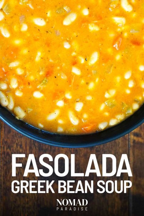 Fasolia Recipe, Mediterranean Soup, Butter Bean Soup, Soup Making, Navy Bean Soup, Gourmet Soup, Diet Soup Recipes, Bean Soup Recipe, Close Family