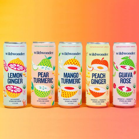 Health Drink Packaging, Beverage Branding Design, Sparkling Water Packaging, Drink Flavors, Prebiotic Probiotic, Fruit Soda, Cocktail Gift Set, Kombucha Benefits, Juice Branding