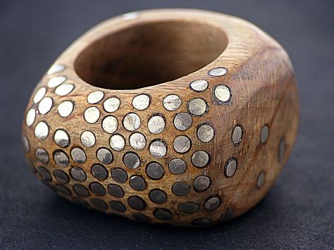 Silver Wood, Wood Rings, Wooden Rings, Contemporary Jewellery, Contemporary Jewelry, Wood Jewellery, Wooden Jewelry, Jewelry Art, Jewelry Inspiration