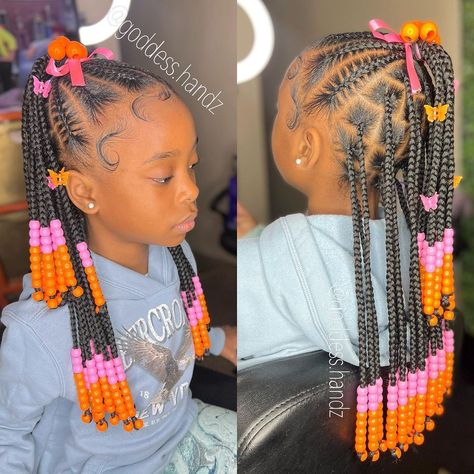 The OFFICIAL Crown Adjuster on Instagram: “YOU CAN'T GO WRONG WITH A HALF UP/HALF DOWN💗🧡💗🧡💗🧡 I JUST LOVEEEEE HER BABY HAIRS THEY'RE SO NATURAL😍😍😍 GODDESS BABY MAZANI👑 • • • •…” Half Up Half Down Braiding Hairstyles, Half Up Half Down Braids For Kids, Half Up Down Braided Hairstyles Kids, Half Up Half Down Braided Hairstyles Kid, Braided Hairstyles For Little Black Girls With Beads, Toddler Half Up Half Down Braids, Half Up Half Down Braid Styles, Easter Hair Styles For Kids, Kids Hairstyles Half Up Half Down