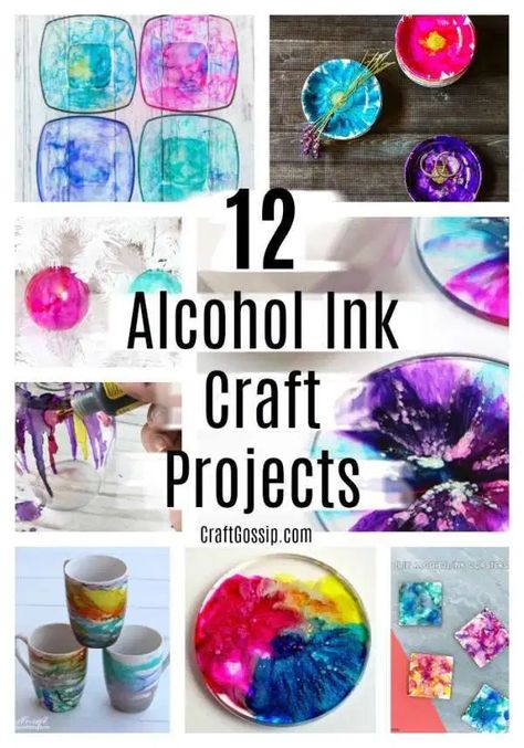 Sharpie Alcohol, Alcohol Ideas, Craft Ideas For Beginners, Alcohol Painting, Diy Hobbies, Alcohol Ink Jewelry, Using Alcohol Inks, Resin Arts, Everyday Crafts