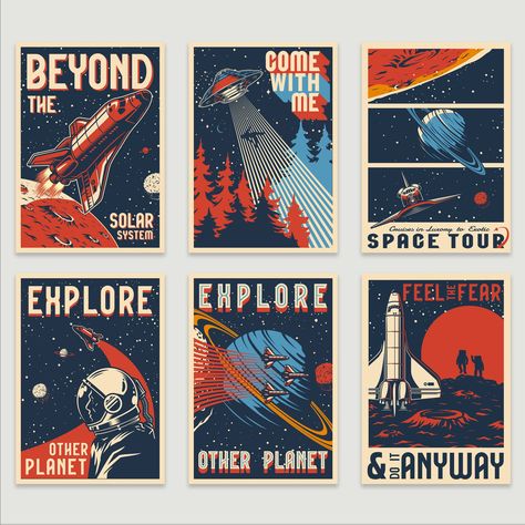 About an image: Designed in the style of early 20th-Century travel posters, this classic space travel depiction will make great addition to your poster instalment. We offer 12 designs in these series. - Get three or more posters for your poster instalment with 25% discount - Premium grade 250gsm satin finish paper - Archival inks - Plastic free packaging - Posters are available at various sizes - Please get in touch for custom sizes There are no shortcuts when it comes to quality printing at Lak Graphic Design Travel Poster, Senior Uniform, Planet Earth Poster, Outer Space Poster, Astronomy Club, Outer Space Posters, Vintage Space Poster, Space Travel Posters, Solar System Poster