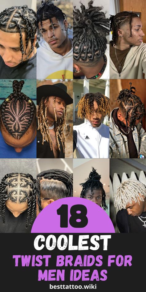 4 Strand Twist Dreads, Urban Braids Hairstyles, Two Strand Twists Boys, Men’s Braid Twist Styles, Two Strand Braids Men, Big 2 Strand Twist Men, Protective Hairstyles For Men, Men Hair Twist Styles, 3 Strand Twist Men