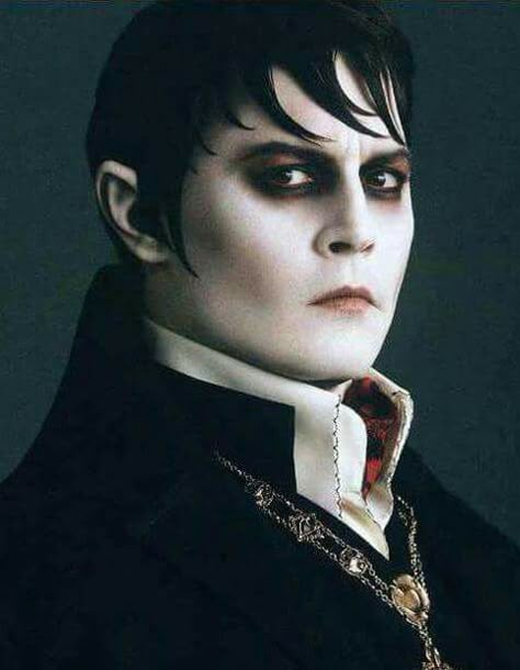 ~Johnny Depp ~As Barnabas Collins ~Dark Shadows ~ Vampire Male Makeup, Gothic Makeup Men, Vampire Makeup Men, Male Vampire Makeup, Mens Vampire Makeup, Johnny Depp Dark Shadows, Dracula Makeup, Gothic Male, Dark Shadows Movie