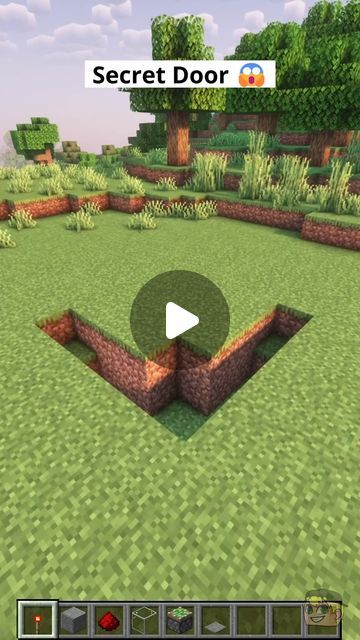 Secret Door Minecraft, Minecraft Secret Door, Doors In Minecraft, Minecraft Secrets, Secret Door, Minecraft Ideas, Make Sure, I Hope You, Minecraft