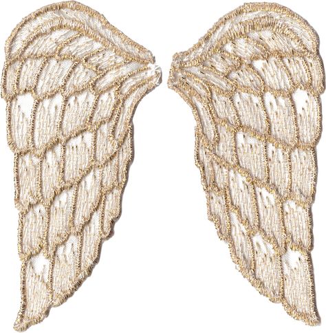 Beaded Angel Wings, Golden Angel Wings, Angel Wings Clip Art, Angel Wings Png, Vintage Journals, Free Png Files, Wings Png, Golden Angel, Christmas Tree Angel