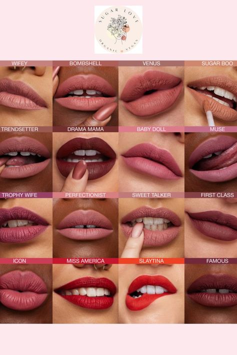 lipstick shades for medium skin Matte Lipstick Shades For Medium Skin, Natural Lipstick Shades, Brown Lipstick Shades, Huda Beauty Matte Lipstick, Lipstick On Brown Skin, Perfect Lipstick Shade, Skin Tone Makeup, Neutral Skin Tone, Matte Lipstick Shades