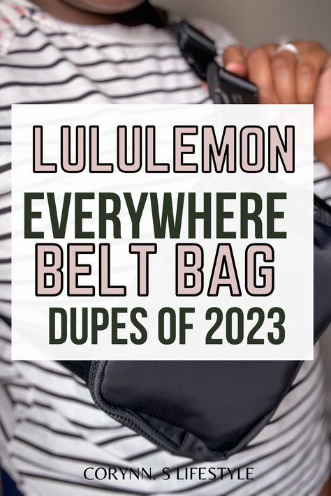 photo of a girl wearing a everywhere belt bag. Everywhere belt bag lululemon belt bag. Best Belt Bag For Women, Lululemon Belt Bag, Lululemon Bags, Lululemon Everywhere Belt Bag, Everywhere Belt Bag, Belt Purse, Cheap Bags, Essential Bag, Sling Bag