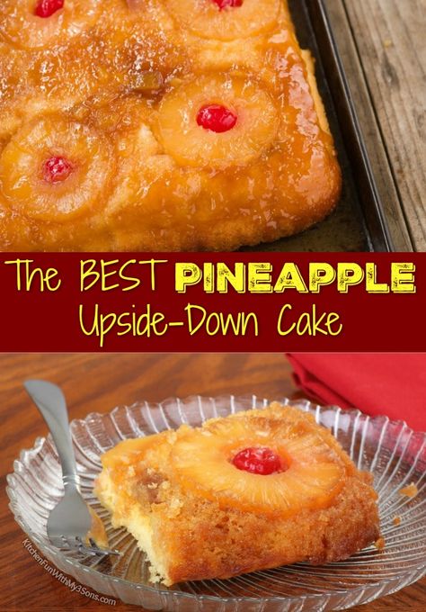 Pineapple Upside Cake, Pineapple Desserts, Dump Cakes, Duncan Hines, Yummy Dessert, Pineapple Upside, Pineapple Upside Down Cake, Pineapple Upside Down, Best Cake Recipes