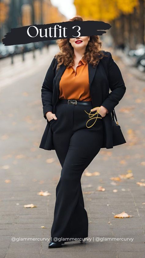 Plus Size Formal Outfits, Plus Size Business Casual Outfits, Alternative Fall Fashion, Office Outfits Women Plus Size, Plus Size Business Attire, Outfits Gorditas, Blazer Plus Size, Pumpkin Spice Lattes, Look Office