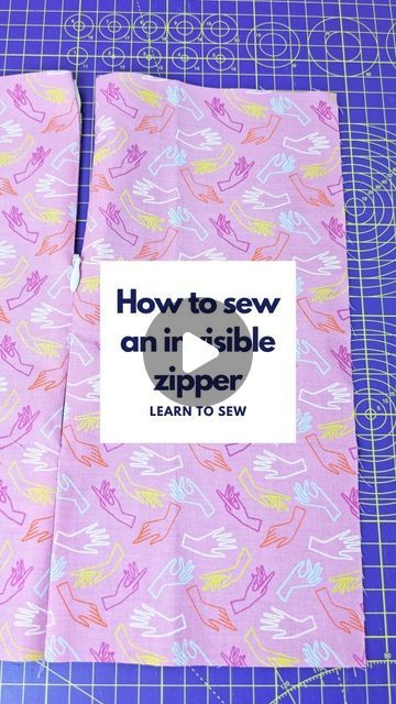 Sewing Invisible Zipper Video, Inserting An Invisible Zipper, How To Sew In A Zipper Tutorials, Invisible Zipper Tutorial Videos, Sewing Invisible Zipper Tutorials, How To Insert An Invisible Zipper, How To Put Zipper In Dress, Sewing In A Zipper, Hidden Zipper Tutorial