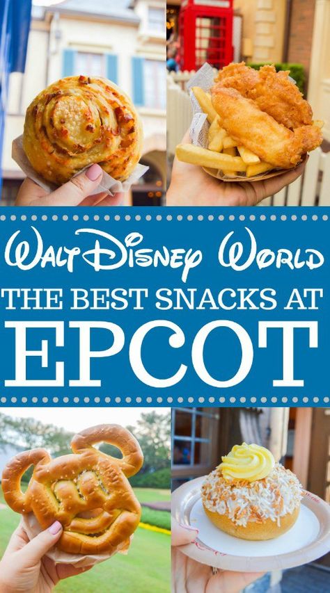 Best Disney World Food, The Best Snacks, Best Snacks, Disney World Vacation Planning, Disney World Food, Epcot Food, Disney Trip Planning, Disney Snacks, Disney Dining Plan