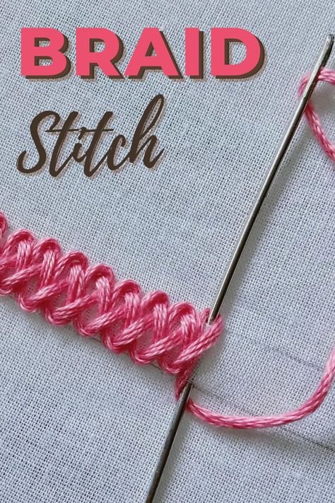 Insertion Stitches Embroidery, Two Color Embroidery Stitch, How To Do Simple Embroidery, Hand Sewing Appliques, Floral Embroidery Stitches Tutorial, Creative Embroidery Stitches, How To Add Embroidery To Clothes, Ways To Use Embroidery, Embroidery Patterns Border