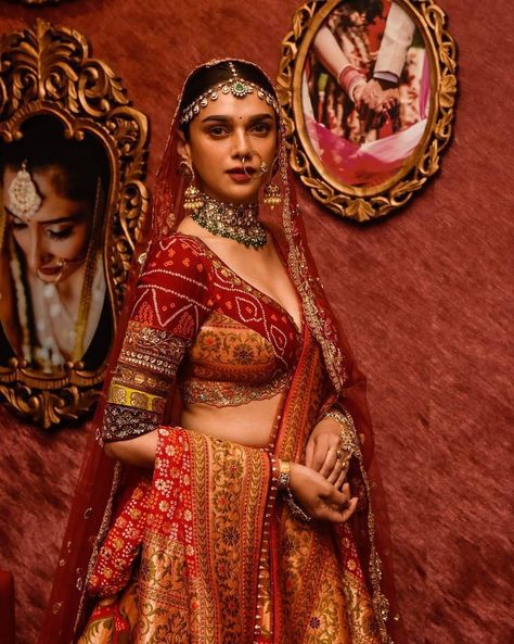 Aditi Rao Hydari Lehenga, शादी की तस्वीरें, Aditi Rao Hydari, Aditi Rao, Nikkah Dress, Indian Bride Outfits, Bridal Lehenga Collection, Designer Bridal Lehenga, Bridal Outfit