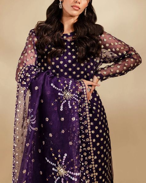 Luxury formals ready to wear Wild Beauty ( purple ) Love struck ( deep red ) Midnight Bloom ( Blue ) Dazzle spark ( Green ) Embroidered luxury pret Order online : www.brandaffection.uk #pakistanifashionuk #chiffonsuitsuk #luxurypret #londonfashion #weddingwears Net embroidered suits ,Embroidered chiffon suits , Chiffon suits , sequins embellishments, trending clothes , Modern Pakistani Clothing , Pakistani Fashion , Modest Pakistani Outfits , Pakistani Wedding Outfits Pakistani Designer... Wedding Outfits Pakistani, Baraat Dress, Chiffon Suits, Embroidered Suits, Trending Clothes, Walima Dress, Love Struck, Organza Suits, Luxury Pret