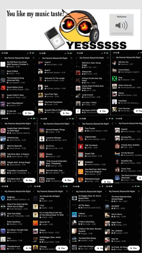 You like my music? This isn’t even half! #rock #music Different Music Taste, Song Recommendations Spotify, Avatar Kiri, Song Recs, Music List, Playlist Names Ideas, Upbeat Songs, Music Nerd, Music Things