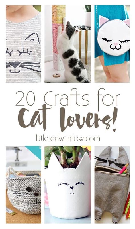 20 Crafts, DIYs and Projects for Cat Lovers! Cat Diy Crafts, Gato Crochet, Gato Calico, Cat Obsession, Cats Diy Projects, Cat Themed Gifts, Retro Baby, Work Diy, Cat Mom Gifts