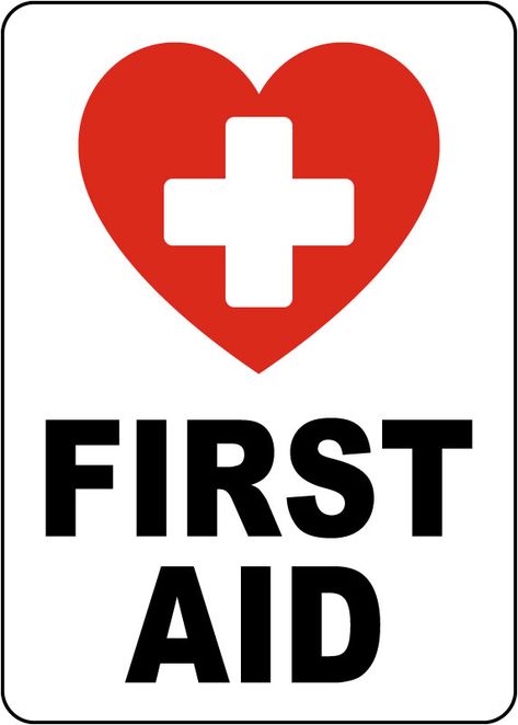 This 10 x 14" 3.5 Mil Peel and Stick Vinyl Label First Aid Sign is available on SafetySign.com. Purchase your First Aid Sign today. First Aid Poster Design, Cpr Poster, Nurse Images, Hospital Images, First Aid Poster, First Aid Sign, 2025 Goals, Nurse Birthday, Emergency First Aid