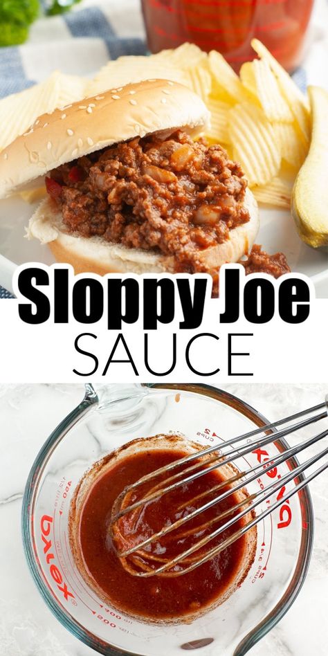 You can make your own sloppy joe sauce in minutes. No need for the canned stuff, this easy sloppy joe sauce recipe is so delicious and easy to customize. Check out this full recipe for sloppy joe sauce and meat mixture. Diy Sloppy Joe Sauce Easy, Sloppy Joe Sauce Recipe, Best Sloppy Joe Recipe, Sloppy Joe Mix, Homemade Sloppy Joe Sauce, Sloppy Joe Recipe Easy, Homemade Sloppy Joe Recipe, Vegan Sloppy Joes, Sloppy Joe Casserole