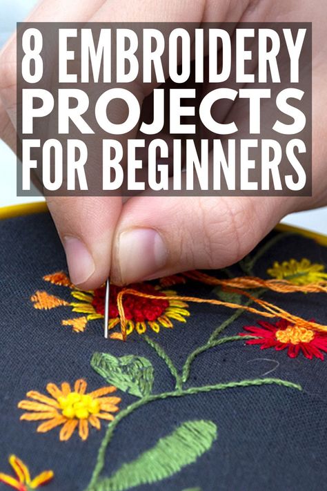 Embroidery Ideas Easy Simple, Beginners Embroidery Tutorials, Organize Embroidery Supplies, Hand Embroidery Disney Patterns, Embroidery Lessons For Beginners, Free Beginner Embroidery Patterns, Sewing Embroidery Designs Free Pattern, How To Embroider Flowers Tutorials, Beginner Hand Embroidery Patterns Free