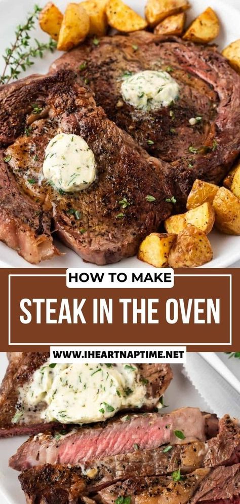 Steak Tips In Oven, Baked Sirloin Steak, Sirloin Steak Recipes Oven, Cook Steak In The Oven, Baked Steak Recipes, Oven Steak Recipes, Oven Cooked Steak, Oven Baked Steak, Steak In The Oven