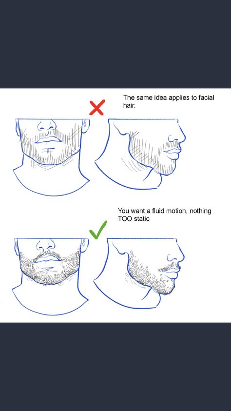 How to draw beards Anime Beard Drawing Reference, Facial Hair Drawing Tutorial, Drawing A Beard On Face, Drawing Stubble Facial Hair, Facial Hair Art Reference, Beard Tutorial Drawing, How To Draw Stubble Beard, Drawing Beards Facial Hair, How To Draw Beards On Face Step By Step