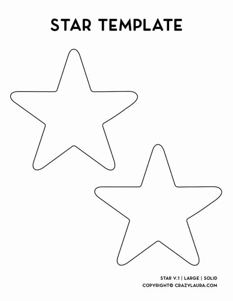 If you need a simple star outline or just an 8 point star template, check out these free printables with 4 different shapes... all with small, medium and large sizes! Star Shapes Template Free Printable, Star Template Printable Free, Star Pattern Printable, Quilting Patterns Free Templates, Hairbow Templates, Cutout Printable, Fccla Ideas, Star Template Printable, Bow Printable