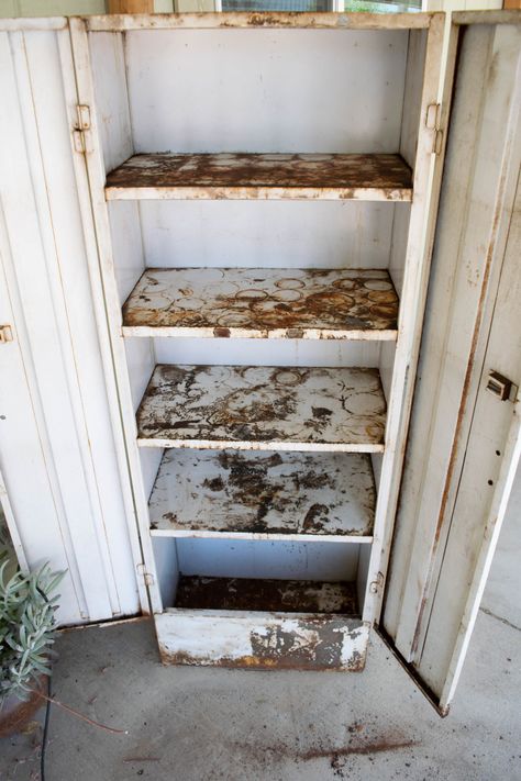 Painted metal desks