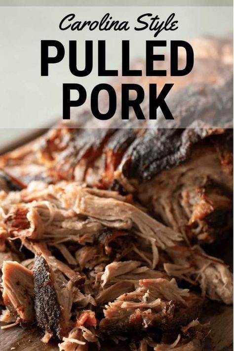 Carolina Pulled Pork Crock Pot Recipes, Savory Pulled Pork, North Carolina Pulled Pork, Carolina Style Pulled Pork, Smoked Pulled Pork Recipe, Carolina Pulled Pork, Hey Grill Hey, Mop Sauce, Crock Pot Pulled Pork Recipe