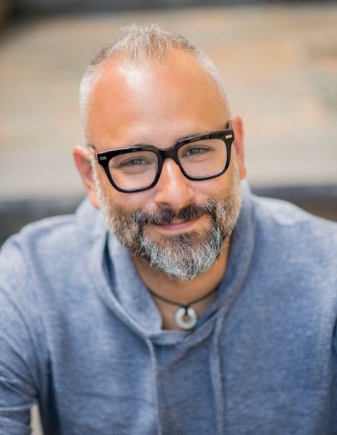 Bald Men With Glasses, Haircut For Balding Men On Top, Bald Man With Glasses, Hairstyles For Balding Men, Balding Men, Older Men Haircuts, Haircuts For Balding Men, Grey Hair And Glasses, Balding Mens Hairstyles