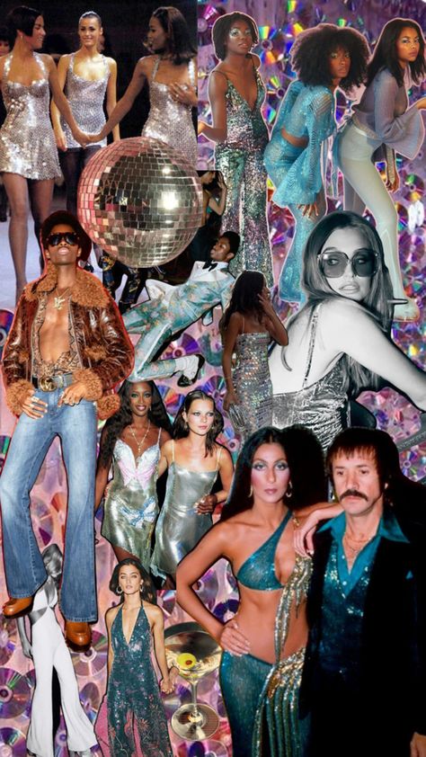 70s Fashion Disco Parties, Disco Theme Party Outfit, Studio 54 Party Outfits, Studio 54 Party Theme, Disco Party Aesthetic, 70s Disco Party Outfit, Studio 54 Outfits, 18th Party Ideas, Disco Party Outfit